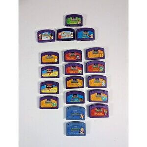 Leap Frog Cartridges Lot Of 19 Leap Pad Learning Math Reading Games Educational